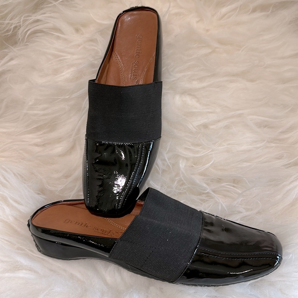 Patent Slip-on Mules